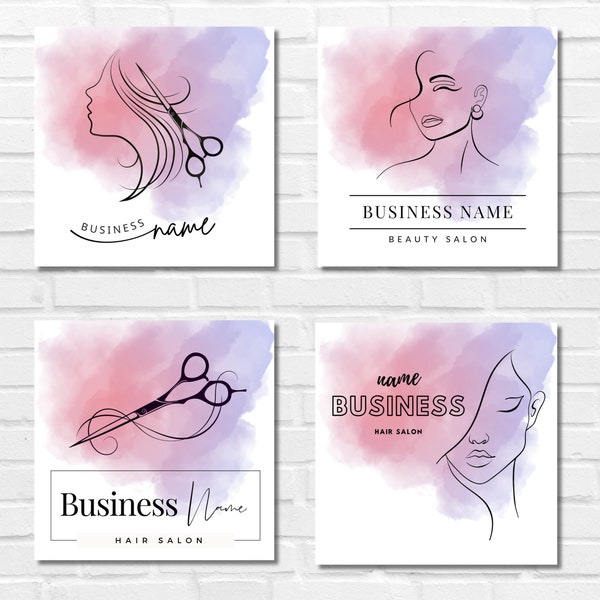 hair salon logo, hairdresser logo, hair salon logo editable, hair salon logo template, canva hair salon logo template, jpg,png,pdf, canva