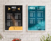 Editable Price List Template: A4 Flyer Design (Canva Digital Download)
