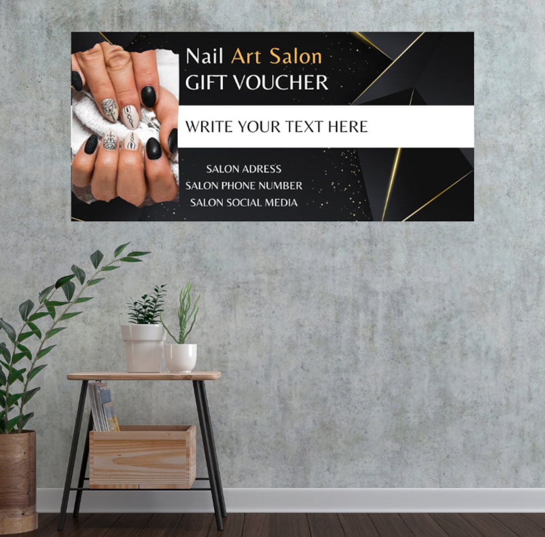 Beauty Salon Gift Voucher , Print at Home Voucher, Digital Gift Voucher