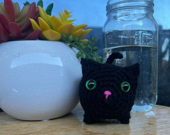 Chonky Cat - Black Cat Plushie