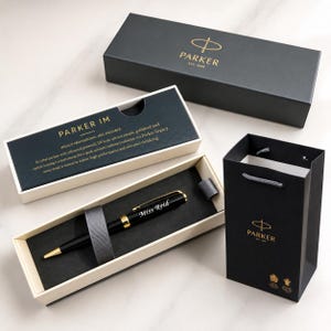 Personalized Engraved Parker IM Pen: Personalised Ballpoint (Gift Box Included)