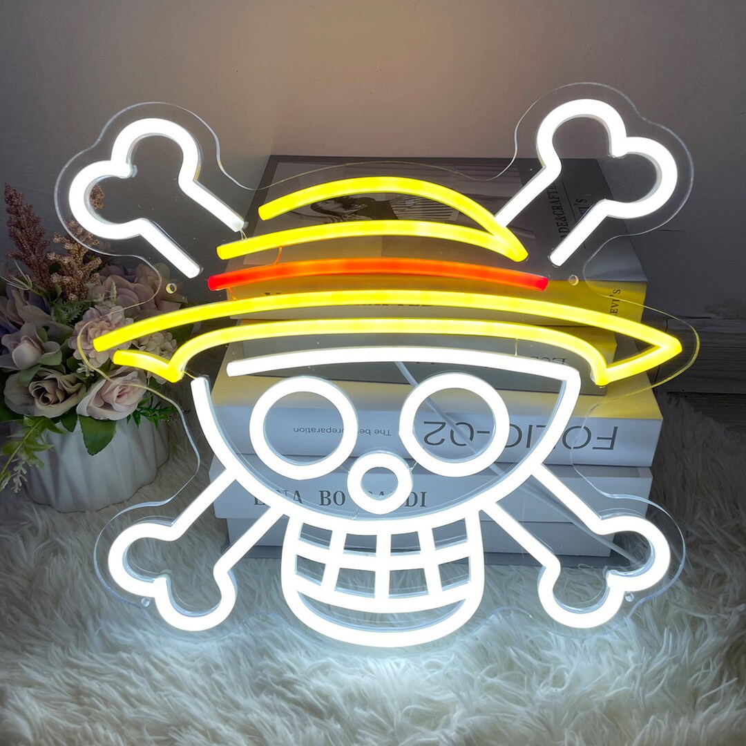 ONE PIECE Neon Led Sign Anime Manga Indoor Wall Lights Indoor Etsy