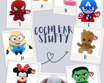 Customizable Cochlear Implant / Hearing Aid Stuffed Toys