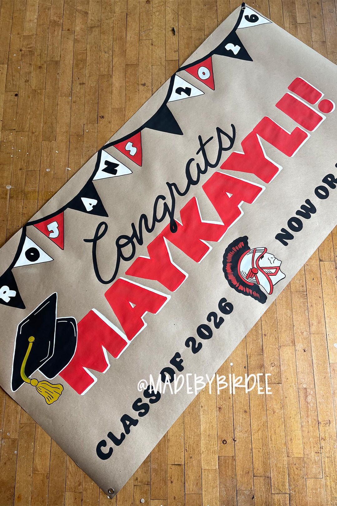 Custom Hand Painted Graduation Banner | Personalized Party Decor ...