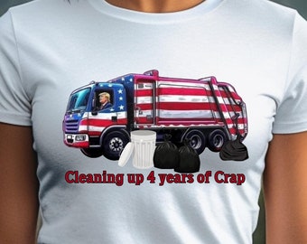 Trump Taking Out The Garbage T-Shirt, Garbage People 4 Trump Vance 2024, Funny Political Shirt for him her, Election Results humerous gift