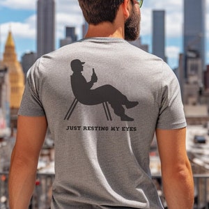 Tired Dad Shirt, Funny Mens tShirt, Funny Dad Shirt, Funny Father&#39;s Day Shirts, Nap Champ, Gift For Dad, Just Resting My Eyes, Husband Tee