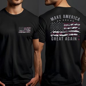 Make America Great Again T-Shirt, Trump Vance Shirt, Republican Tee, Fix America Again, MAGA Back Of Shirt, Gift For Him, Patriotic Election
