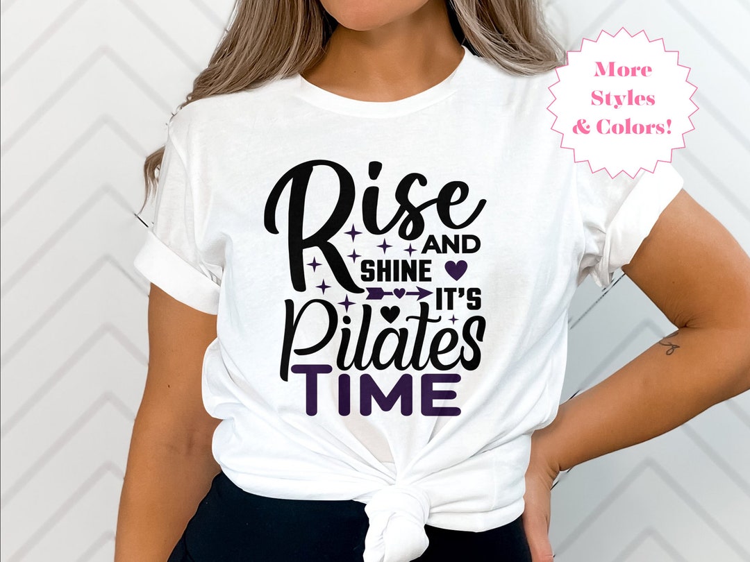T-shirt Pilates Unisexe – Gildan Noir – Tailles S à 2XL – Neuf Avec étiquettes