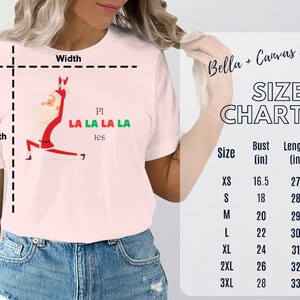 Sudadera navideña de pilates, Papá Noel Pi La La La La Tes, camiseta de pilates de Papá Noel, camiseta divertida de pilates, sudadera con capucha de pilates, regalo de instructor de pilates imagen 6
