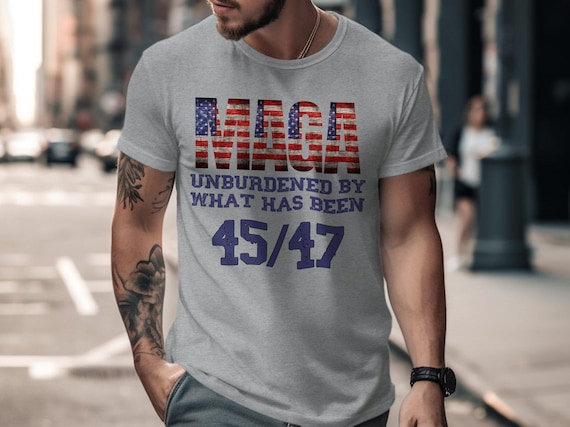 Maga Flag Tshirt Distressed American Flag Shirt Gray Maga Flag Tshirt Distressed American Flag Shirt Gray