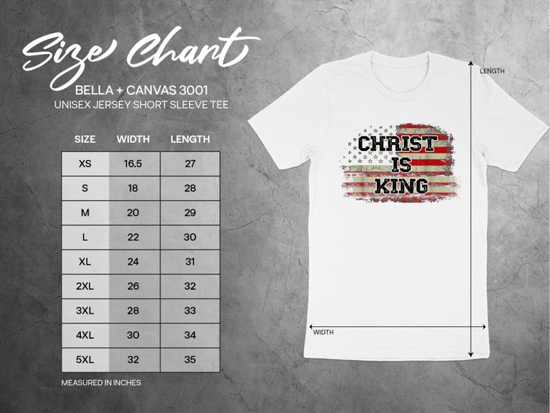 Christ Is King Shirt, Christian American Flag Tee, Religious USA Pride T-Shirt, Patriotic Jesus Top, Faith Graphic Tee image 2