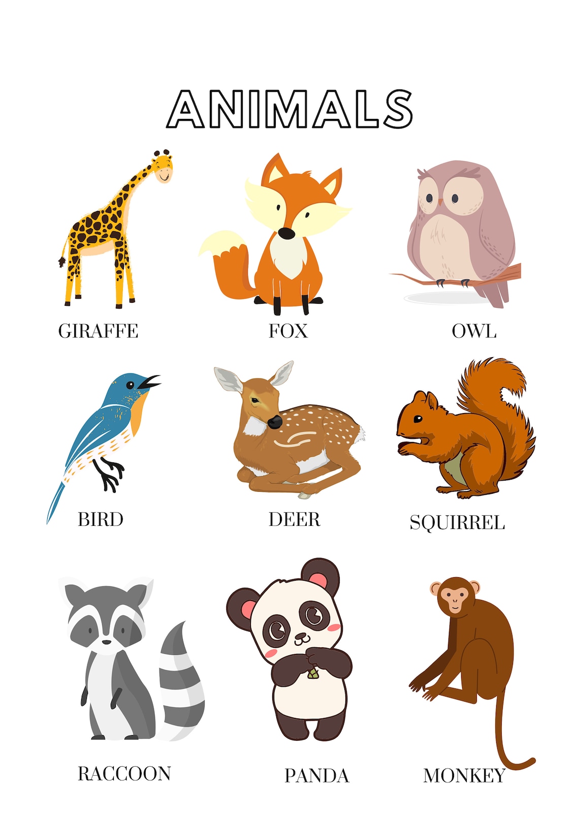 Printable Educational Art for Children - Etsy