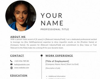 Career Focused Resume Template