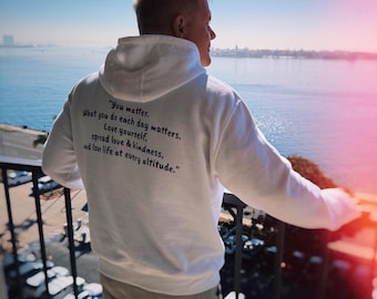 Three-Panel Double Sided Fleece Hoodie