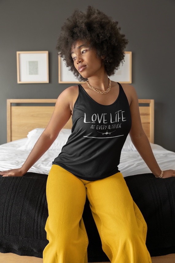 Women's Racerback Tank (Love Life at Every Altitude)