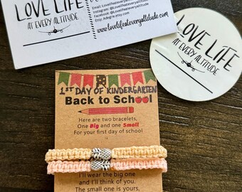 Mommy/Daddy & Me Custom Macrame Bracelets (Love Life at Every Altitude)