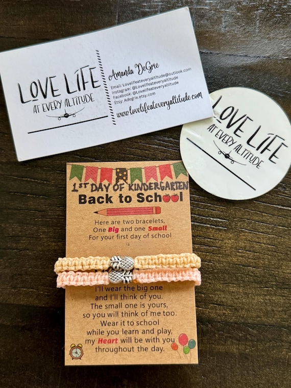 Mommy/Daddy & Me Custom Bracelets (Love Life at Every Altitude)