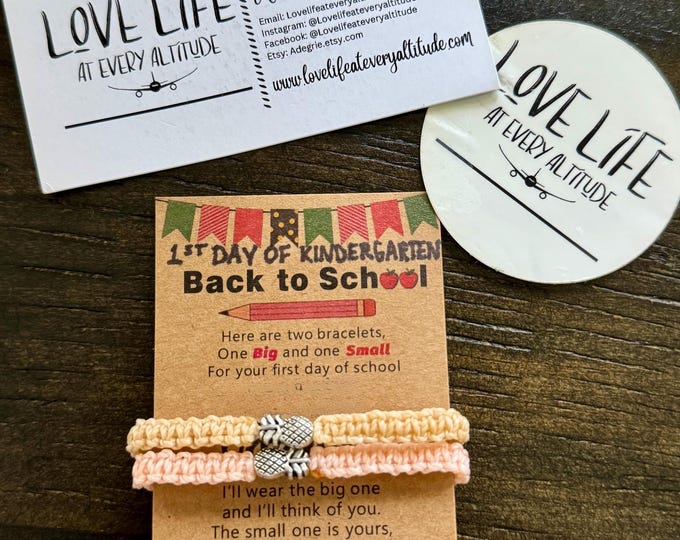 Mommy/Daddy & Me Custom Bracelets (Love Life at Every Altitude)