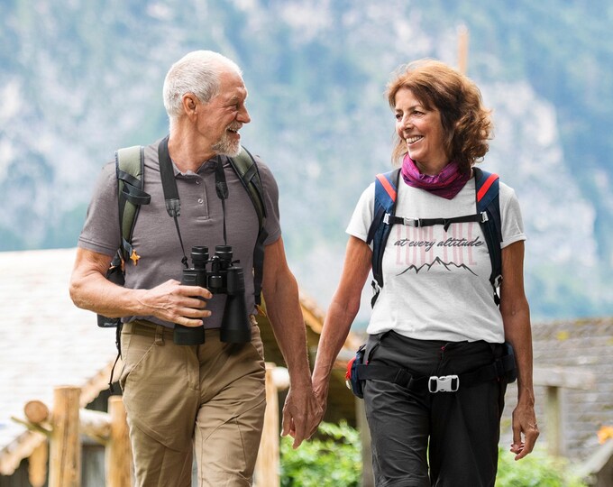 Gender Neutral Climbing Mountains Tee