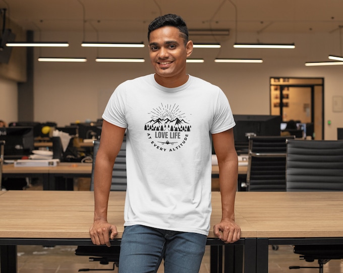 Gender Neutral Flight Through the Mountains Tee