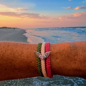 3-in-1 Charm Custom Macrame Bracelets (Love Life at Every Altitude)