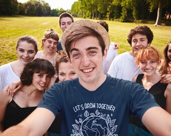 Gender Neutral Lets Grow Together Tee