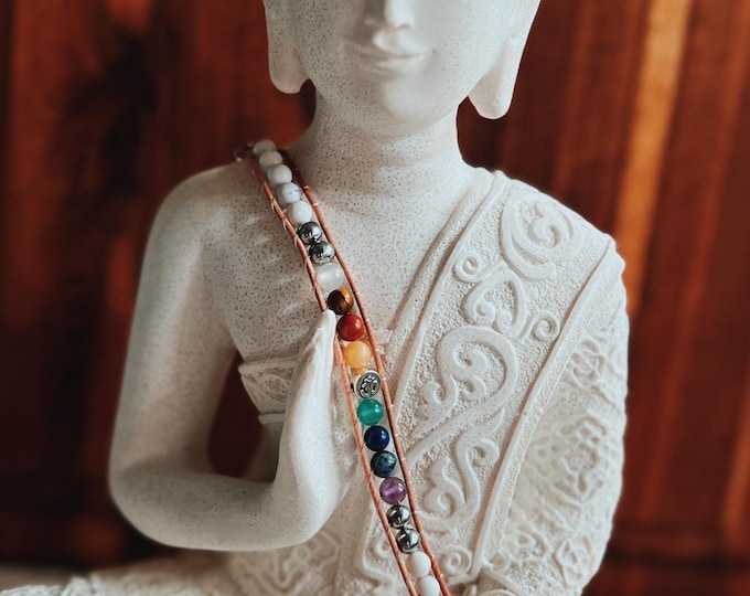 Chakra Healing Gemstone Crystal Bracelet