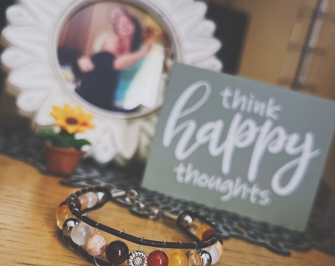 Positive Mindset Gemstone Crystal Bracelet
