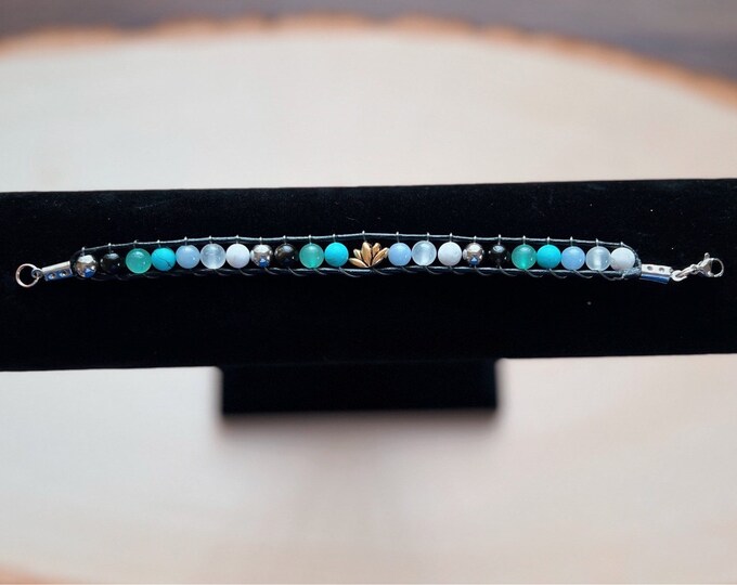 Healing & Tranquility Gemstone Crystal Bracelet