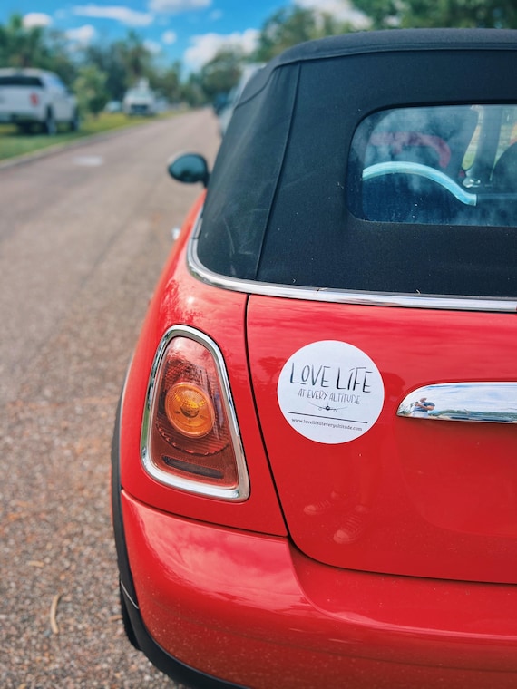 6x6 Waterproof Die Cut Vinyl Stickers (Love Life at Every Altitude)