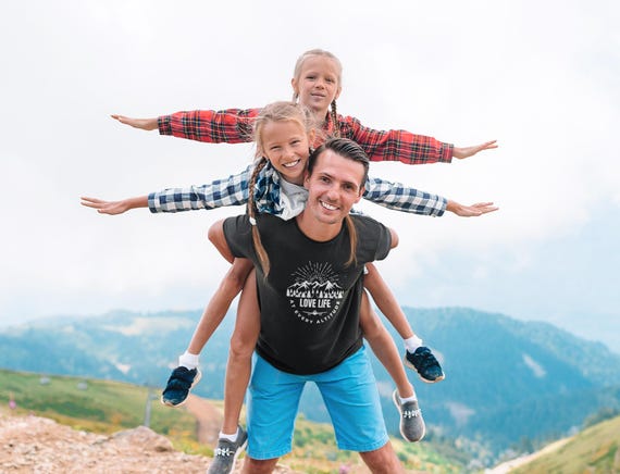 Gender Neutral Flight Through the Mountains Tee