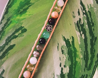 One with Nature Gemstone Crystal Bracelet