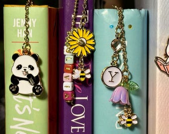Custom Bookmark | Custom Paper clip | Paper Clip Charm | Journal Paper Clip | 500+ Charms to Choose From |  Secure Welded Junctions