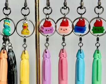 Badge Reel Accessories | Mini Pen + Sharpie + Highlighter — Nursing Gifts for Nurses, Secure Welded Junctions | Nursing Student