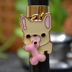 French Bulldog Stethoscope Charm – Cute, Secure & Rotatable!