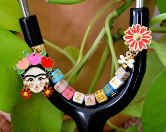 Personalized Stethoscope Charm: Custom Name Beads, Nurse Gift