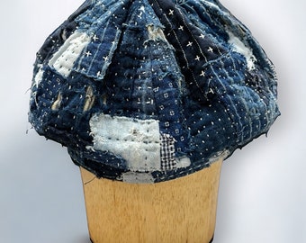 ✝️boro clothing ScrapQuilt Beret✝️ ✝️boro clothing ScrapQuilt Beret✝️ Prudence Lyn Beret
