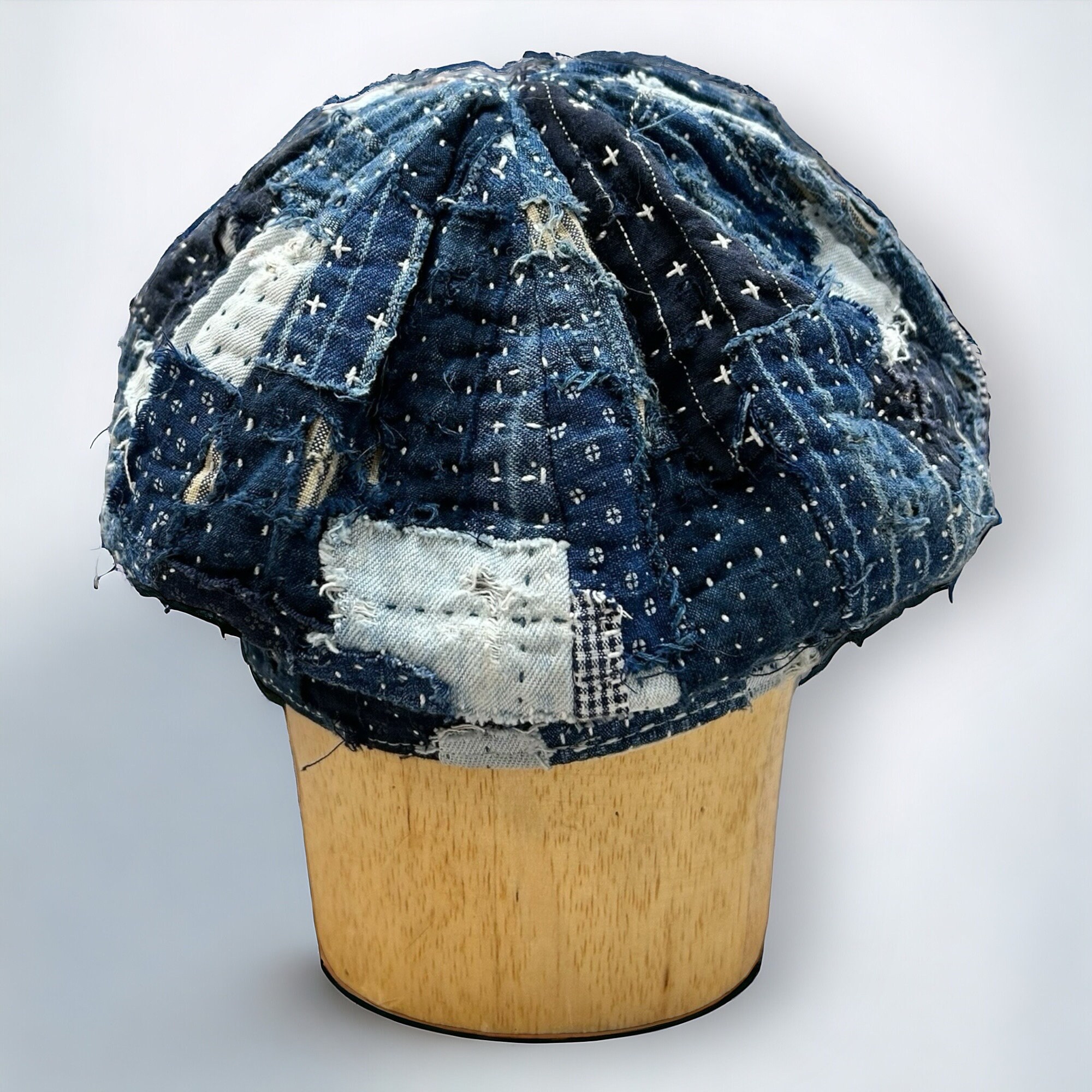 ✝️boro clothing ScrapQuilt Beret✝️ ✝️boro clothing ScrapQuilt Beret✝️ Prudence Lyn Beret