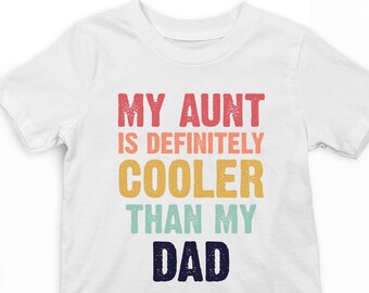 Funny Toddler Shirt, Auntie's Bestie, Gift From Aunt