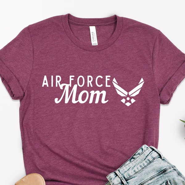 Air Force Mom Shirt, USAF Mothers Shirts, Military Mama Shirt, Mother's Day Gift For Air Force Mom, Love My Airman Shirt,Military Family Tee