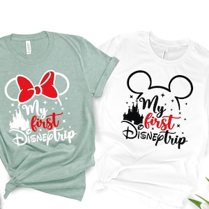 My First Disney Trip Shirt, My First Disneyworld Trip Tee, First Disneyworld Trip Shirt, Disney Family Trip, Minnie Mickey Disney Trip, Tee