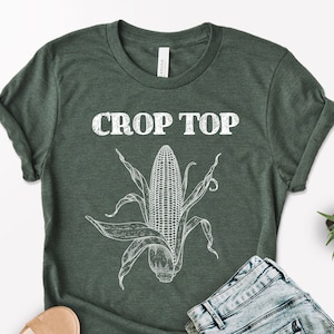Crop Top Shirt, Farm Shirt, Corn Shirt, Farmer Shirts, Farm Life Shirt, Farm Birthday Shirt, Garden Shirt for Farmers, This is My Crop Top
