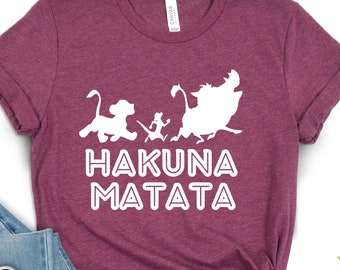 Hakuna Matata Shirt, Disney Family Shirt, Disney Trip Shirt, Animal Kingdom Shirt, Lion King Shirt ,Disney Custom Shirt, Cool Disney Shirt