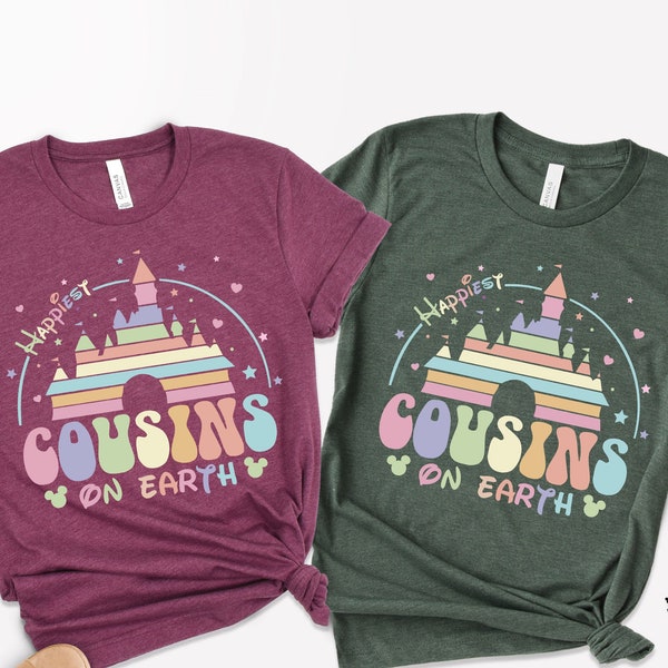 Happiest Cousins On Earth Shirt, Matching Family Retro Shirt, Group Shirts, Family Shirt, Matching Cousin Shirts, Magic Kingdom Shirt Gift
