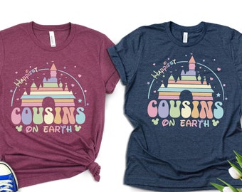 Happiest Cousins On Earth Shirt, Matching Family Retro Shirt, Group Shirts, Family Shirt, Matching Cousin Shirts, Magic Kingdom Shirt Gift