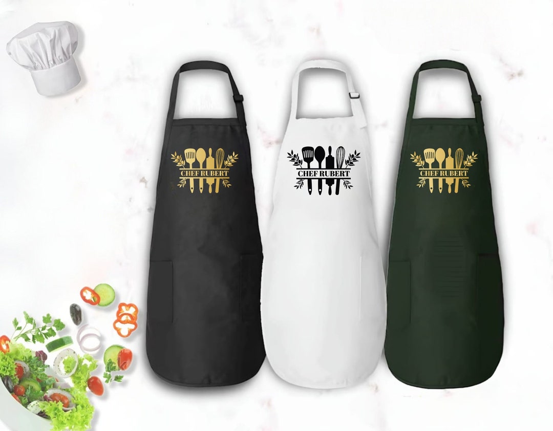 Personalized Baking Apron, Custom Name Apron, Kitchen Chef Apron