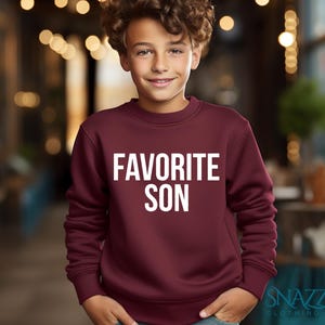 Favorite Son Sweater for Son, Funny Birthday Gift for Son, Funny Son Gift from Mom, Son Hoodie for Son, Birthday Gift for Son,Hoodie for Him