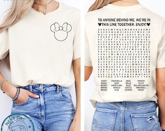 Funny Disney Family Shirt – Interactive Line Waiting Tee – Matching Park Day Shirt – Disney Trip Humor Shirt – Group Vacation Tee