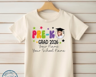 Personalized Pre-K Graduation Shirt, Class of 2026 Keepsake Tee