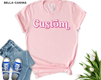 Custom Doll Baby Shirt, Birthday Party T-shirt, Trendy Girls Shirt